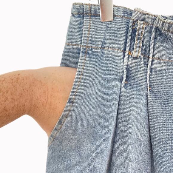 Fashion Nova High Waist Paperbag Jeans Sz 11 - Picture 3 of 7